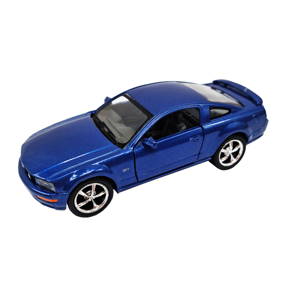 Инерционная машинка FORD MUSTANG GT 2006 Kinsmart КТ5091, 1:42  Синий