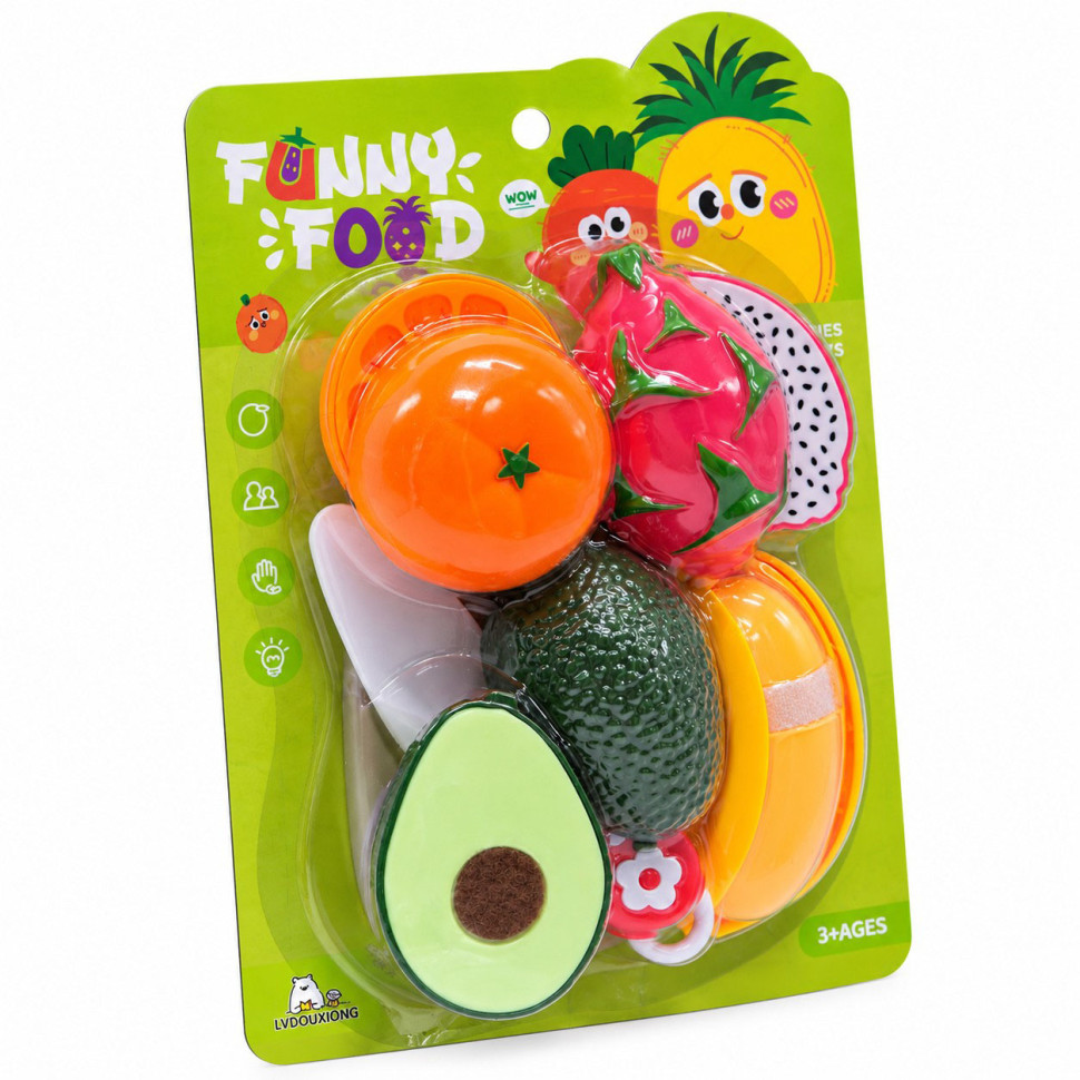 Игровой набор продуктов на липучке Funny Food 228R5-4 с ножом и досточкой