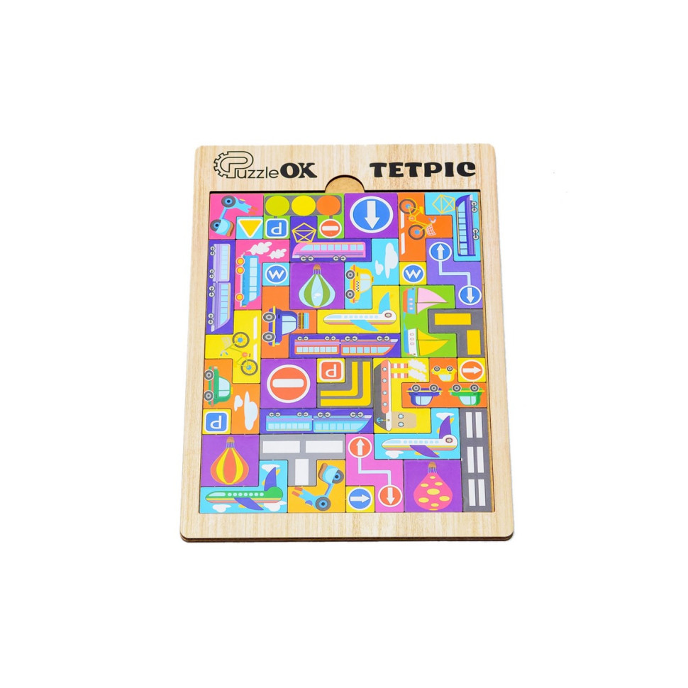 Развивающая деревянная игрушка "Тетрис Транспорт" Puz-22922