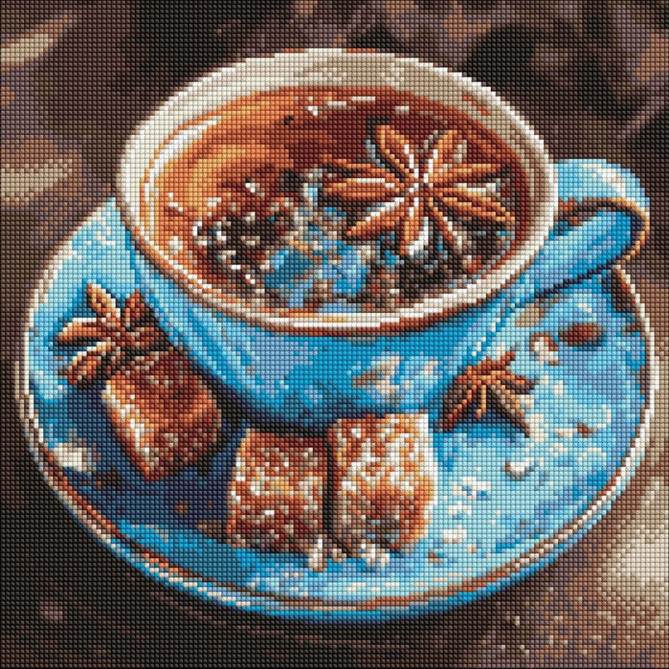 Алмазная мозаика "Чай с анисом" ©art_selena_ua AMO20103, 40х40 см