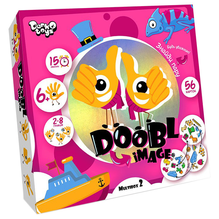 Развлекательная настольная игра "Doobl Image" DBI-01-01U на укр. языке Мультибокс 2