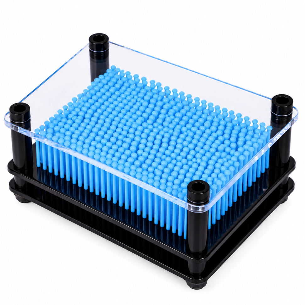 Объемная панель-антистресс с подвижными элементами "3D Пин Арт" MK 5967(Light-Blue) светло-голубой