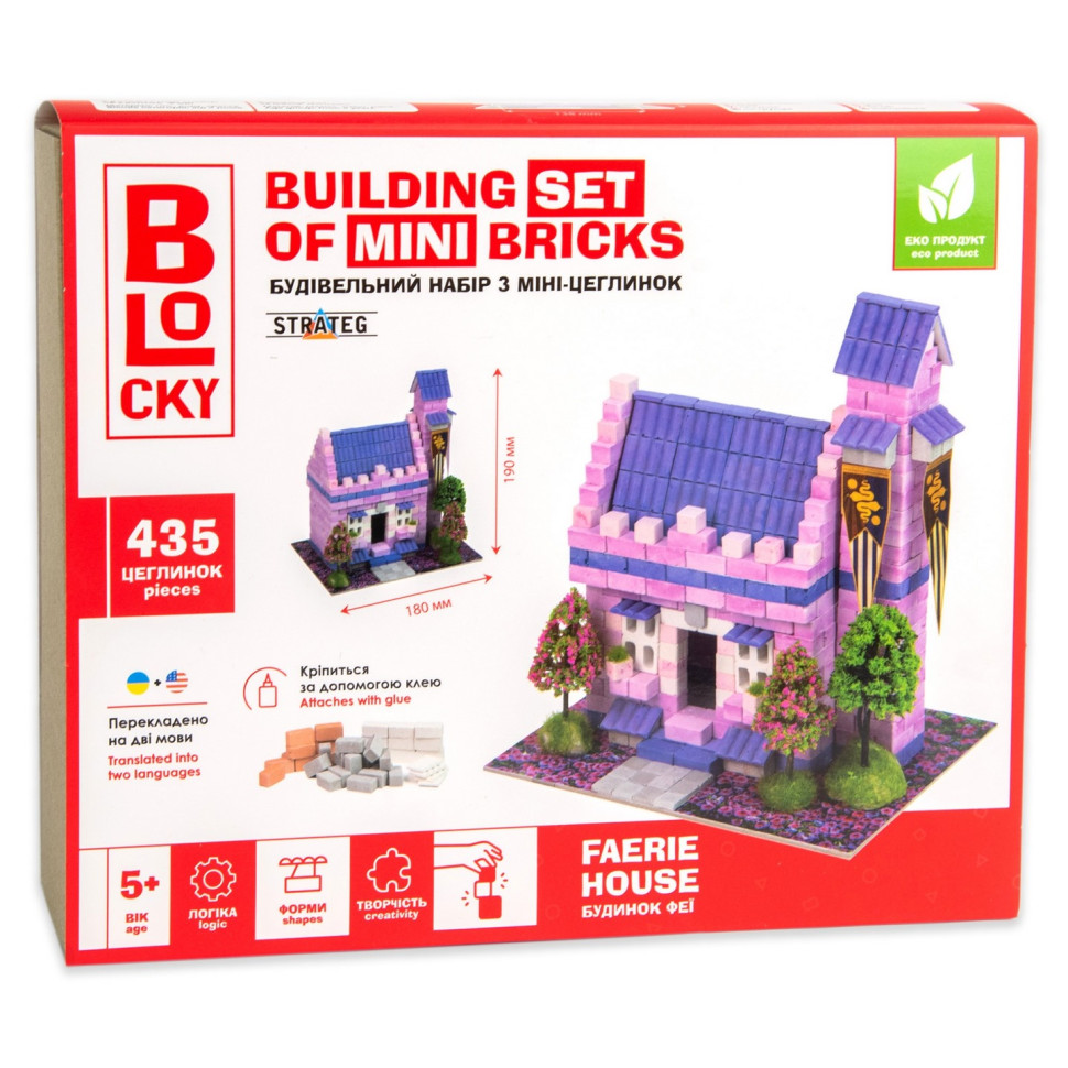 Строительный набор для творчества Дом Феи BLOCKY 31020 из мини-кирпичиков