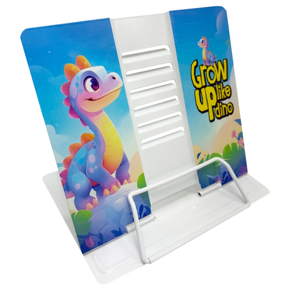 Подставка для книг "Grow up like dino" LTS-8226-4 металлическая