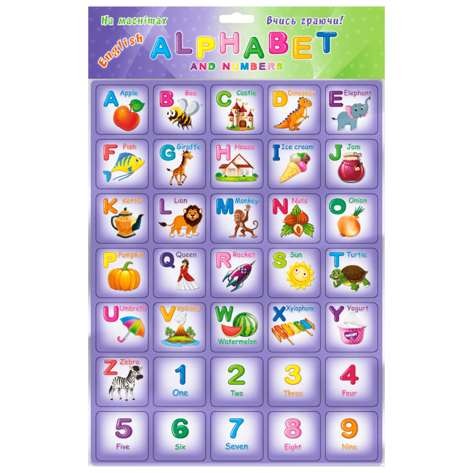 Магнитный набор букв"Alphabet" 1168ATS английская азбука