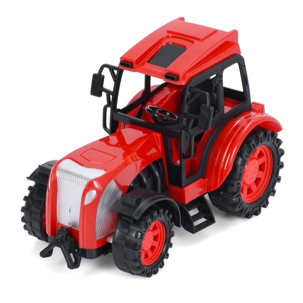 Трактор на радиоуправлении  CR1922(Red) аккумулятор, USB зарядное, 20 см