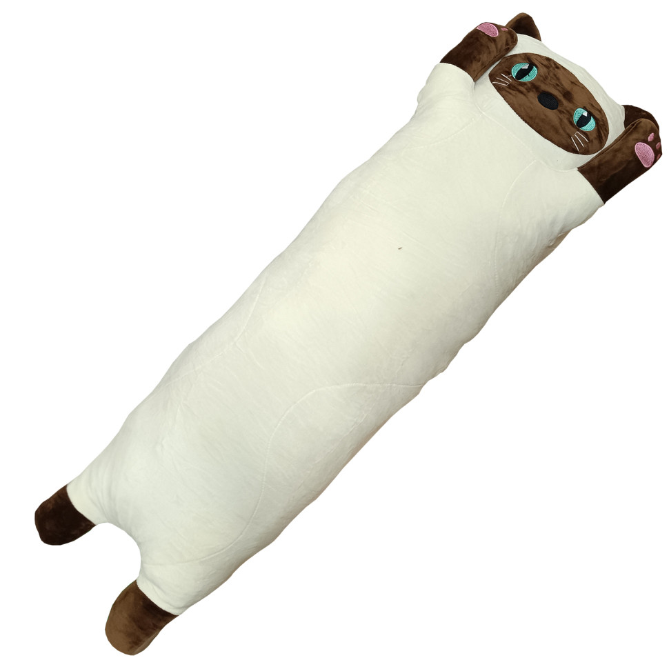 Мягкая игрушка "Кот батон" K15312, 105 см Белый