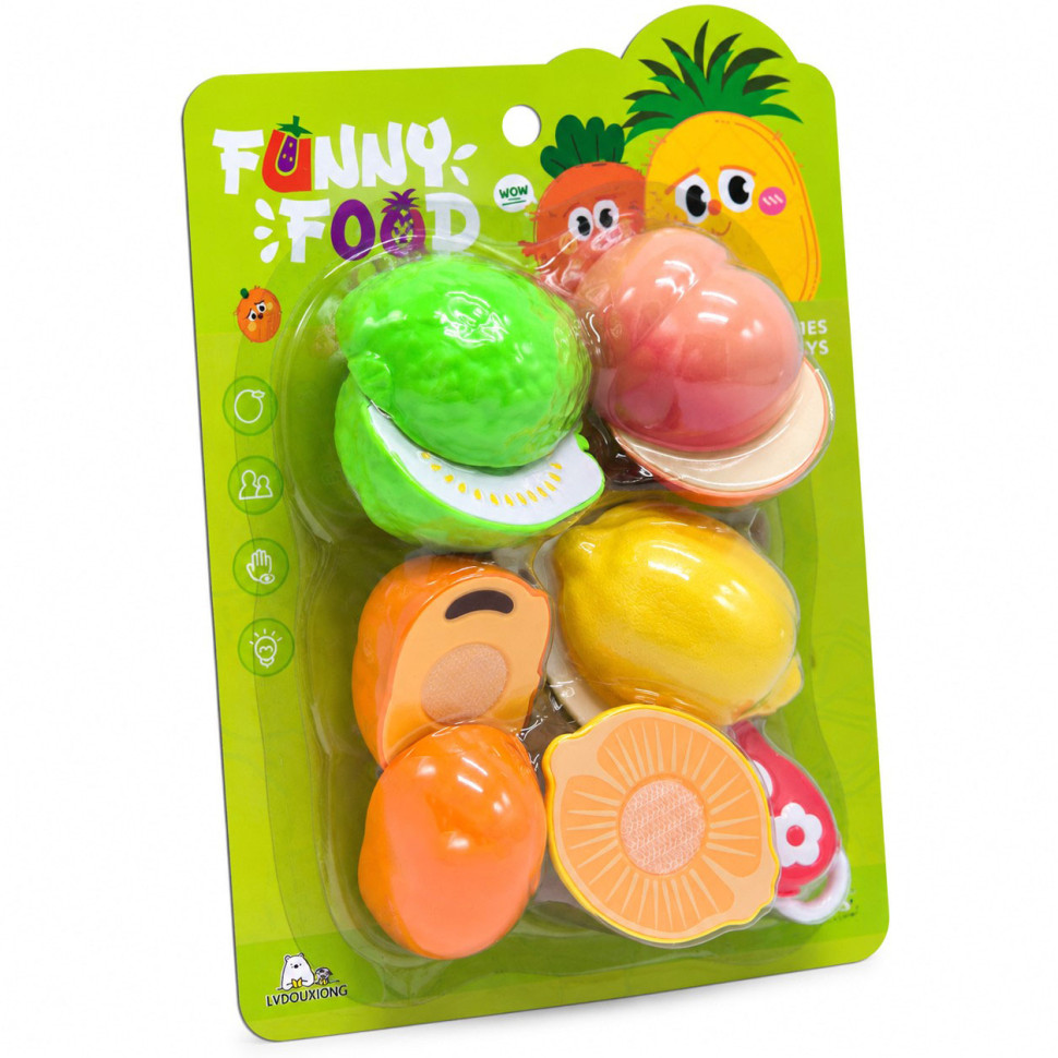 Игровой набор продуктов на липучке Funny Food 228R5-6 с ножом и досточкой