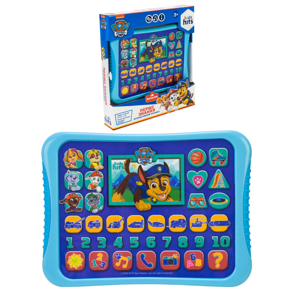 Детский развивающий планшет "Первые знания Paw Patrol" KH01/013L