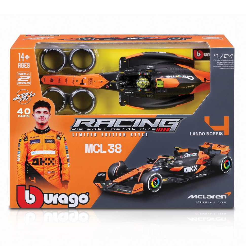 Авто-конструктор MCLAREN MCL38 Bburago 18-28511 масштаб (1:24)
