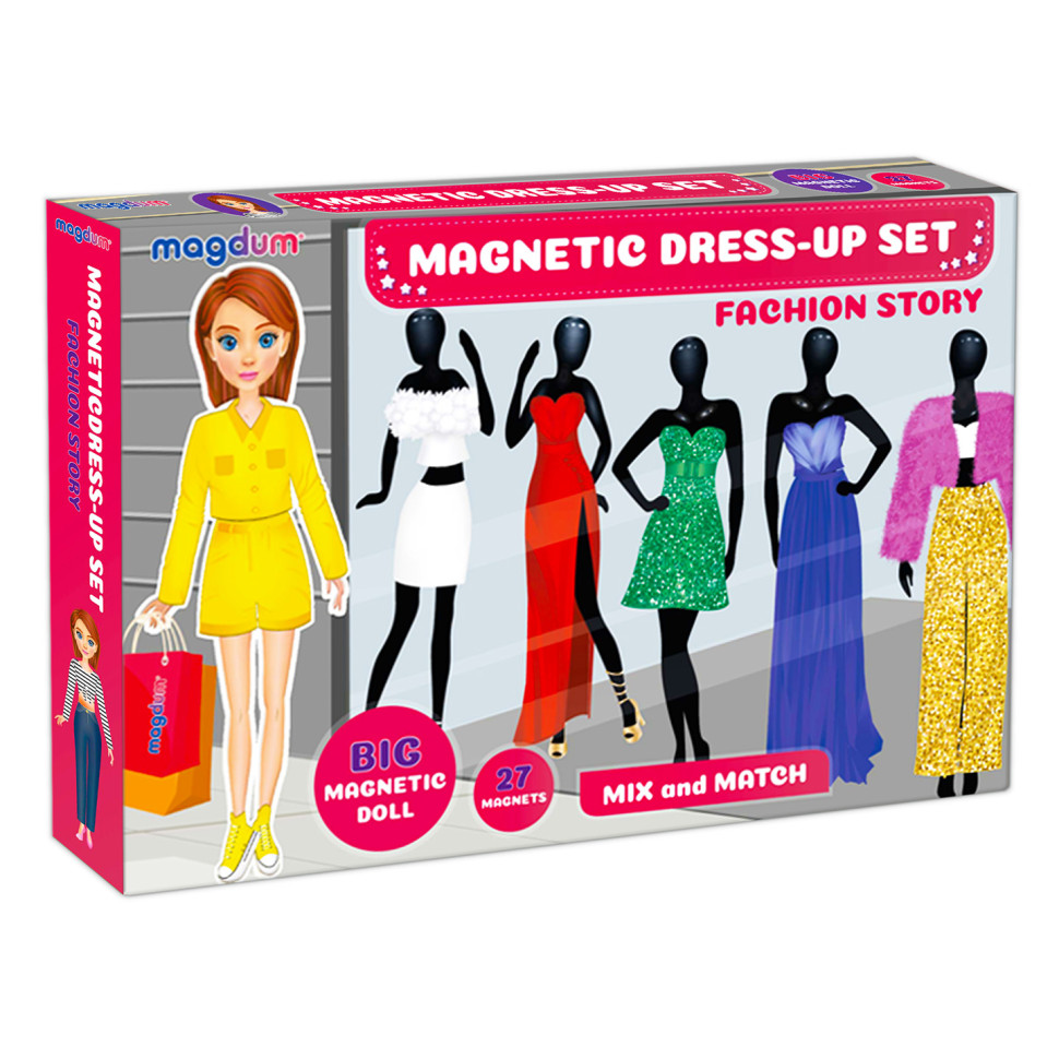 Настольная магнитная игра "Fashion story" ML4032-08 EN магнитная кукла, 27 магнитов