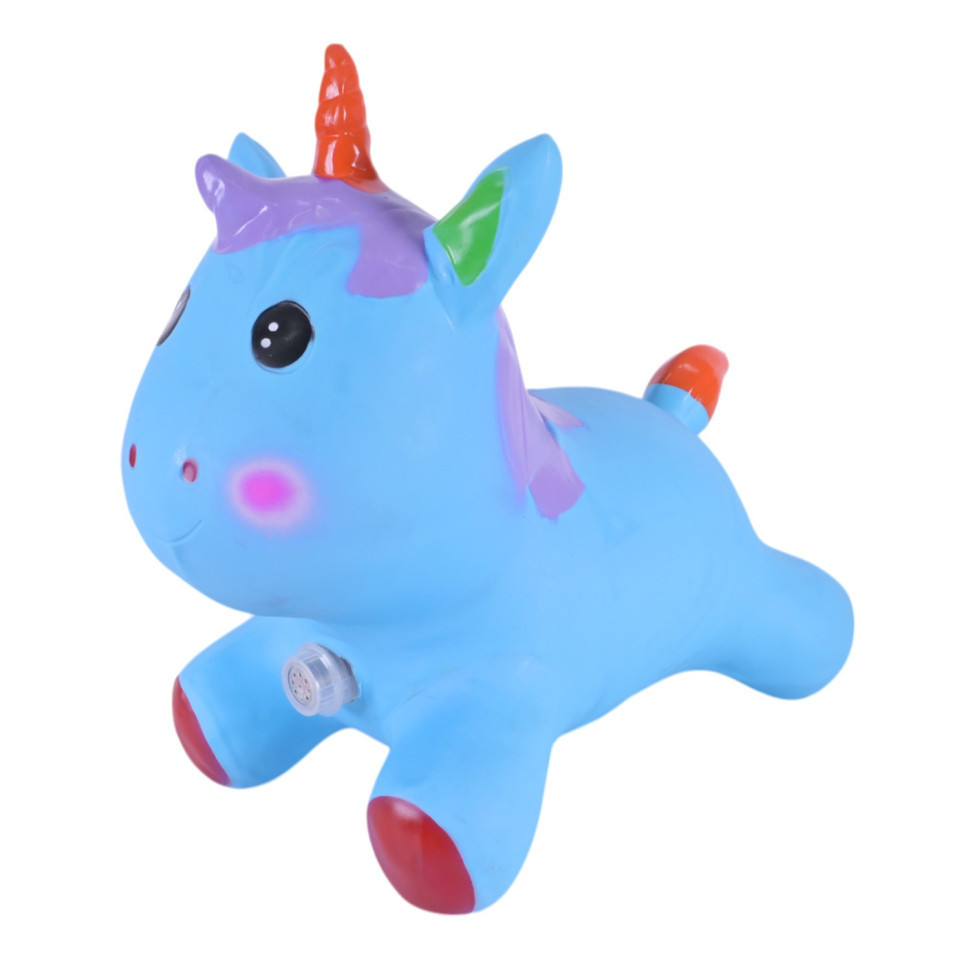УЦЕНКА!!! Детская игрушка-прыгун "Единорог" Bambi RB2520(Blue)-UC