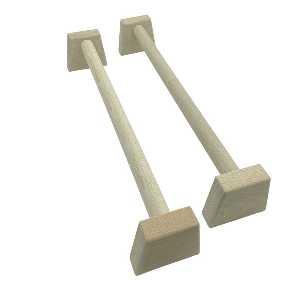 Паралетсы, упоры для отжимания деревянные Wood Gym Push Up NE-WD-50 из бука 50 см 2 шт