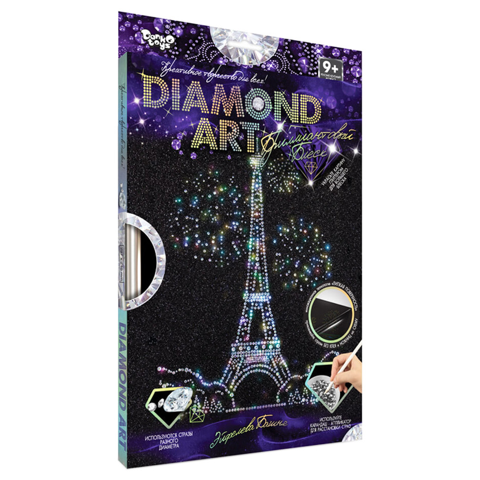 Комплект креативного творчества DAR-01 "DIAMOND ART" Эйфелева Башня