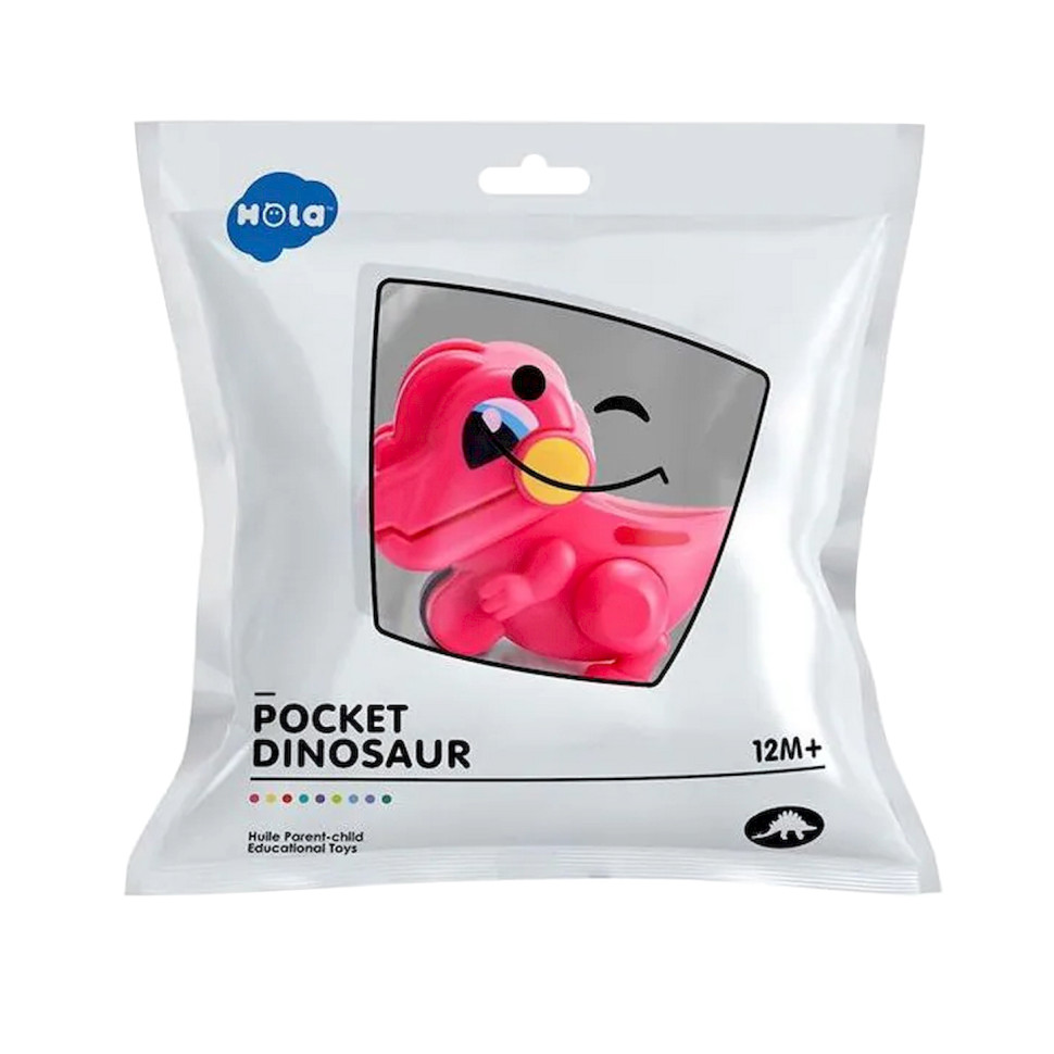 Детская игрушка "Динозаврик" HE797001(Pink) 8 см, двигает головой  