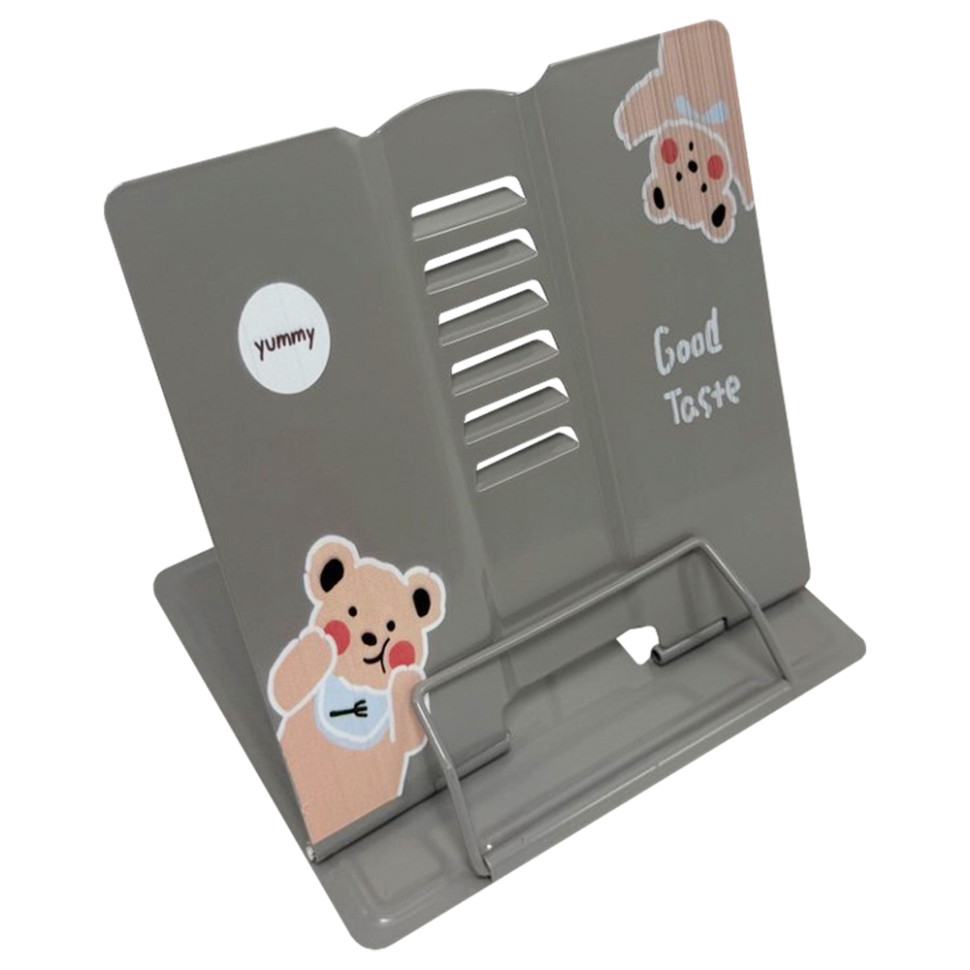 Подставка для книг "Animals" 555-568-S(Gray) металлическая