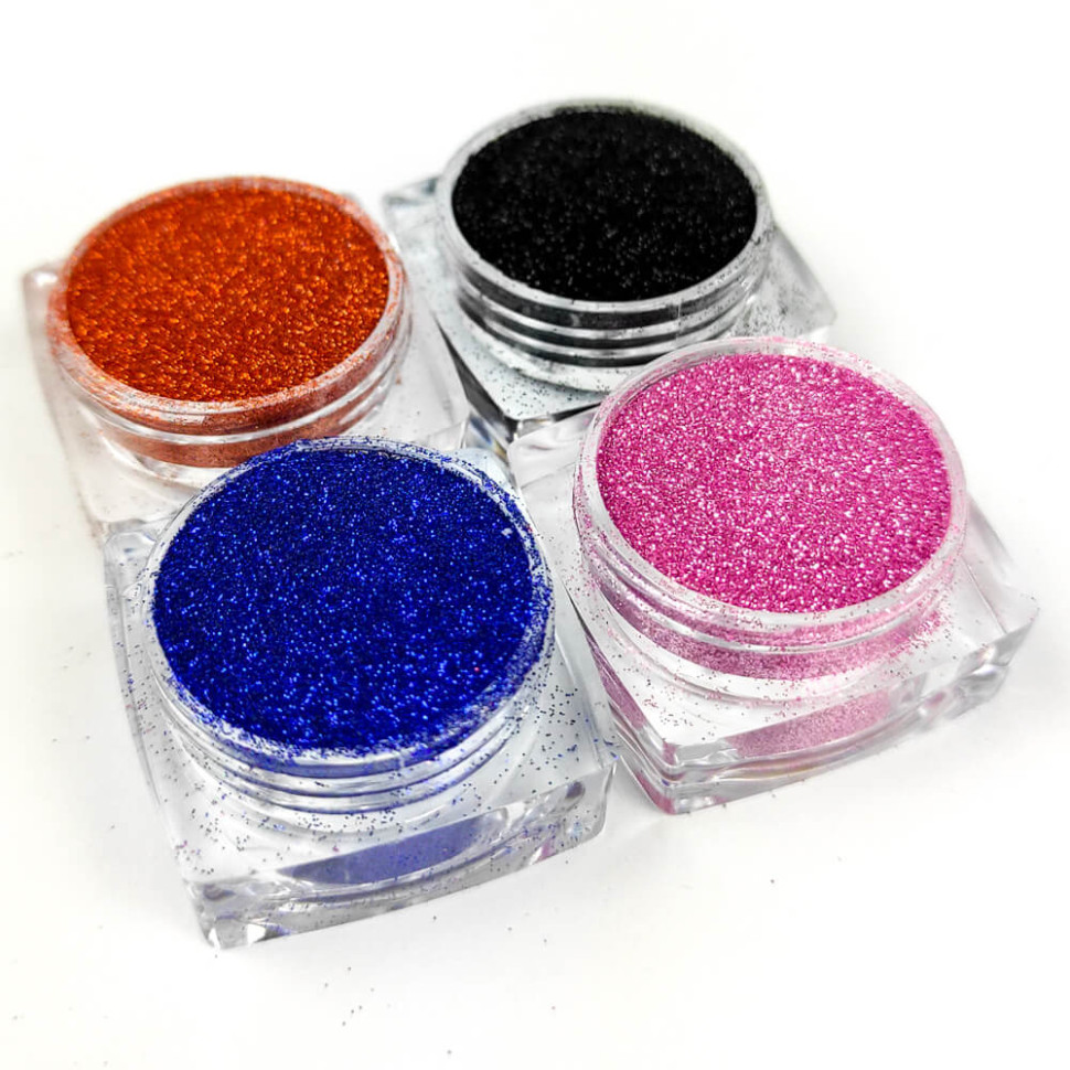Набор глиттера для био-тату «Базовый №1» glitter-set-4x-1, 4 цвета 