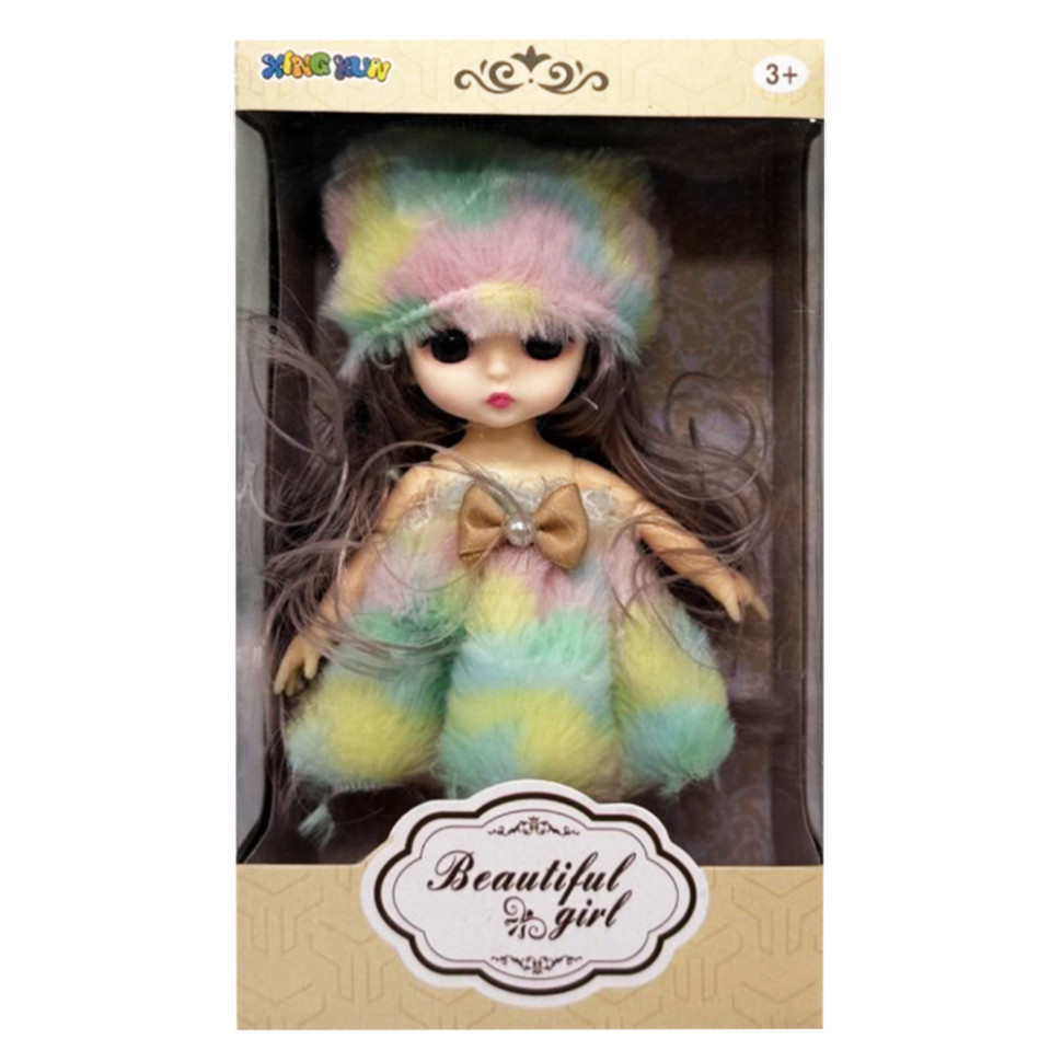 Детская игровая кукла 1361-7 шарнирная, размер 15 см