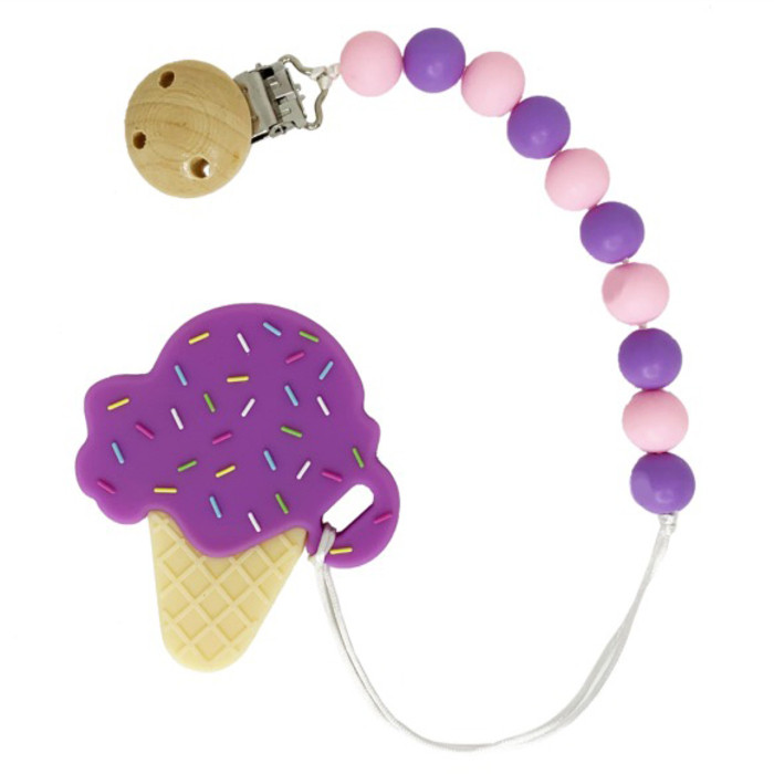Силиконовый прорезыватель "Мороженое" MGZ-0507(Violet)