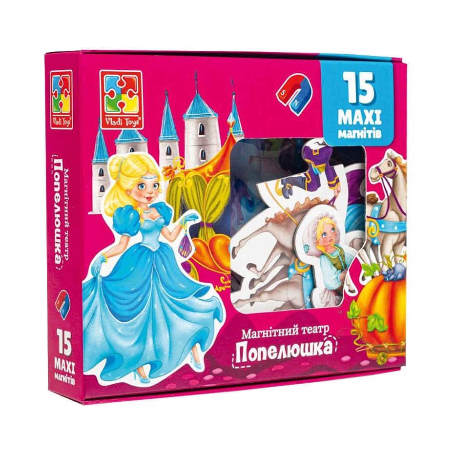 Настольная игра магнитный театр "Золушка" Vladi Toys VT3206-53 Укр