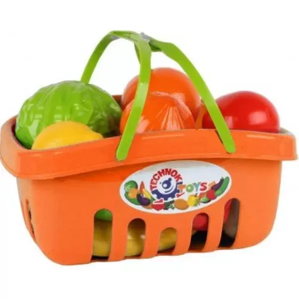 Игровой набор продуктов 5354TXK в корзинке Оранжевый