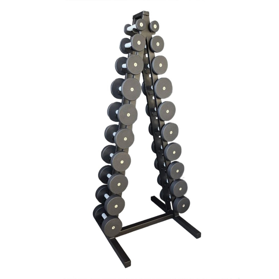 Гантельный ряд со стойкой Profi NE-PS-222-022 от 1 кг до 10 кг
