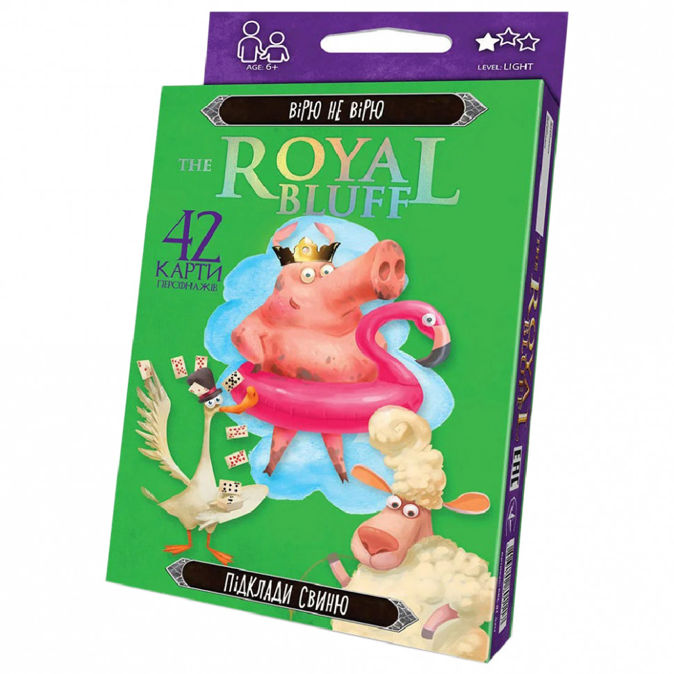 Карточная игра The ROYAL BLUFF RBL-01 на украинском языке RBL-01-02U