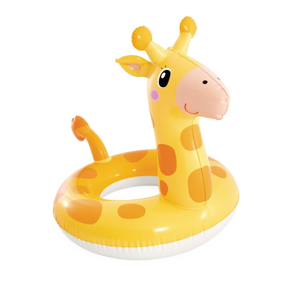 Детский надувной круг Big Animal Rings Жираф 59221(Yellow) размер 81х58 см