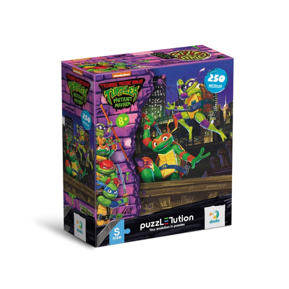 Пазл классический Medium-S "TMNT. Донателло и Микеланджело" 200529, 250 элементов                                