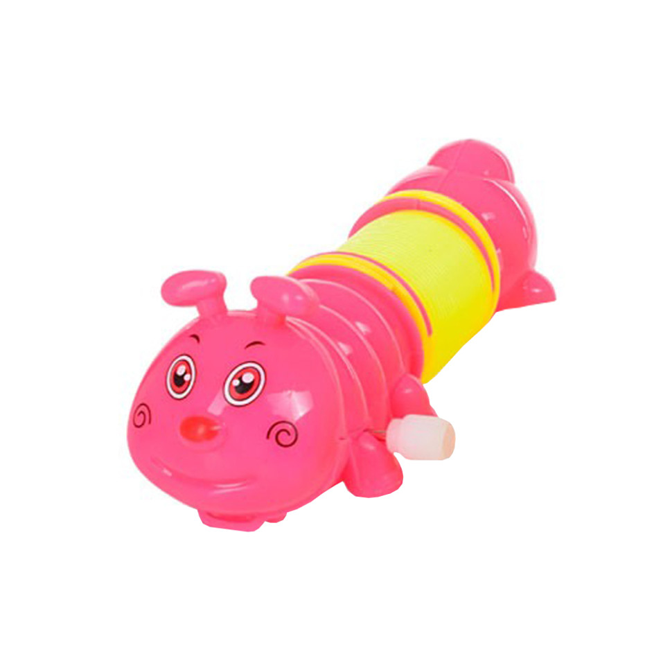 Детская заводная игрушка "Гусеница" LY2018C(Pink) с пружинкой