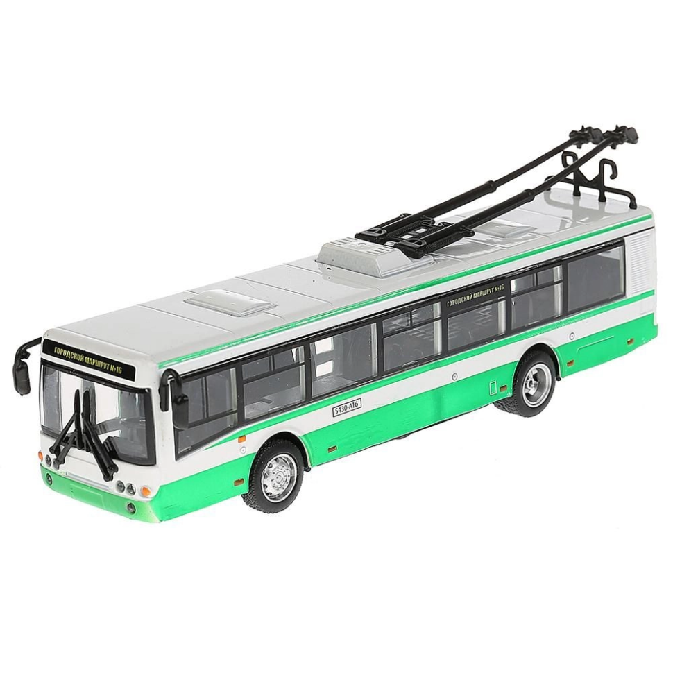 Троллейбус 6407B "Автопарк" 1:72  металлический Зеленый