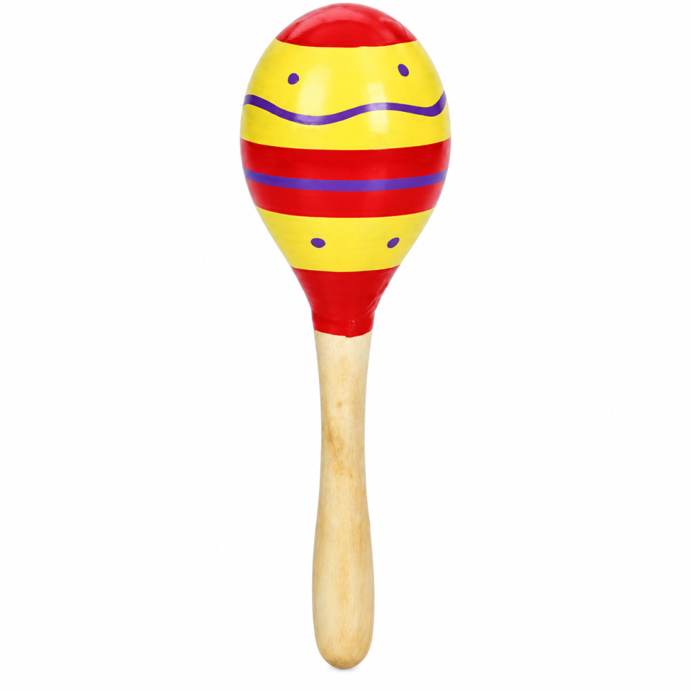 Деревянная детская игрушка "Маракас" MD 0029(Yellow) 20х6х6 см
