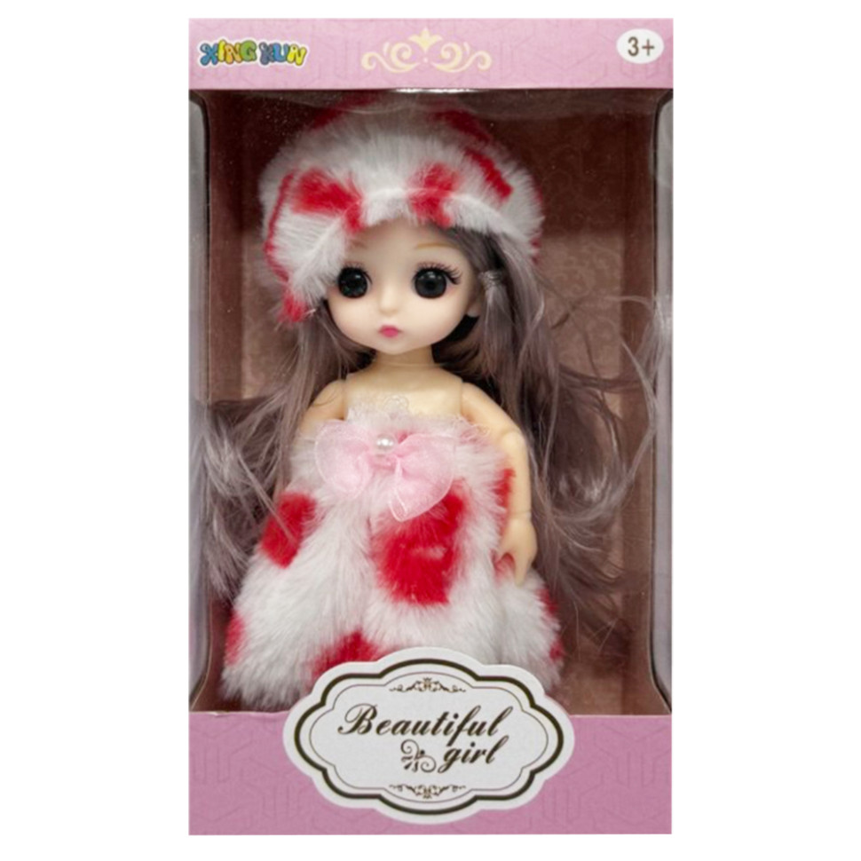 Детская игровая кукла 1361-6 шарнирная, размер 15 см