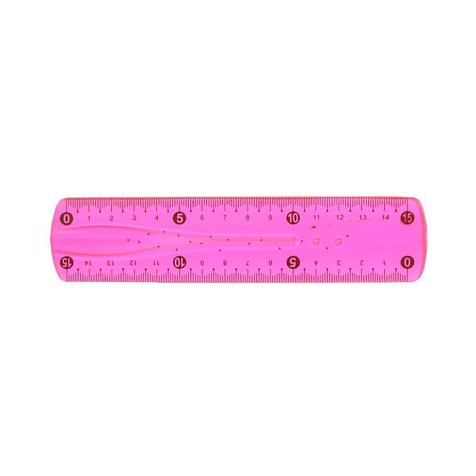 УЦЕНКА!!! Линейка неломайка Bambi 0015(Pink)-UC, 15 см