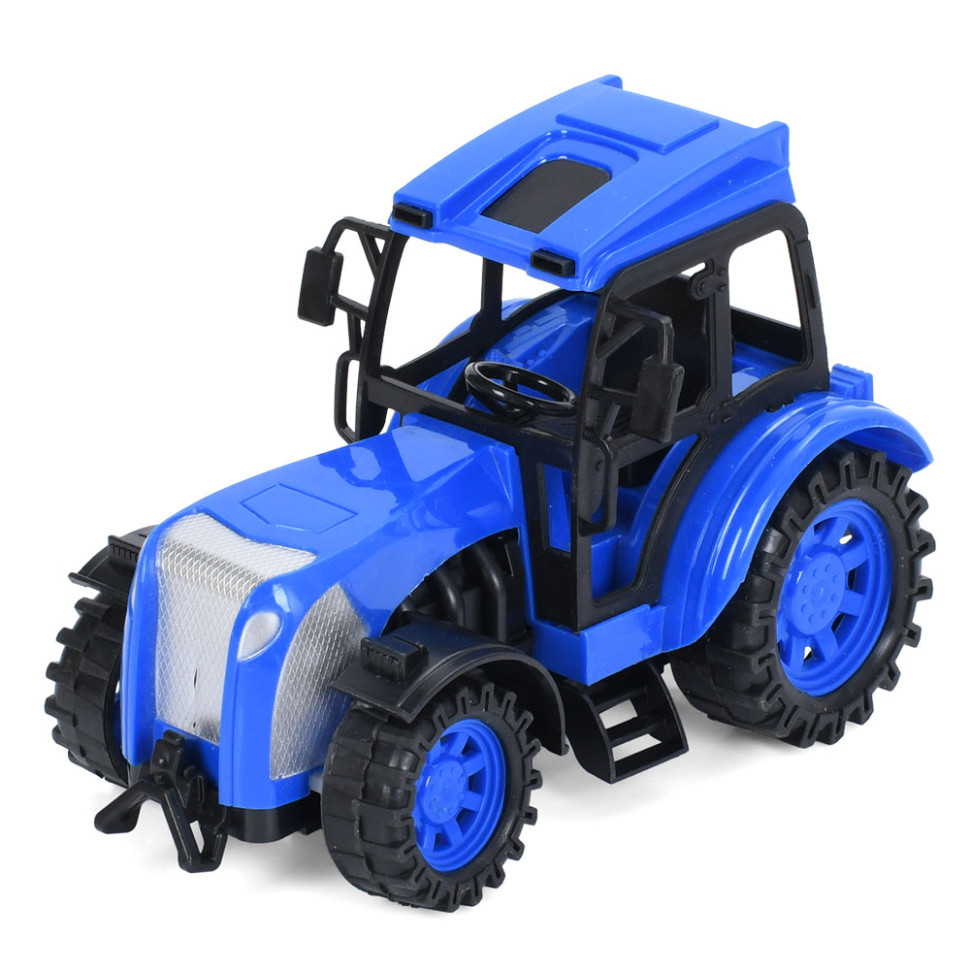 Трактор на радиоуправлении CR1922(Blue) аккумулятор, USB зарядное, 20 см