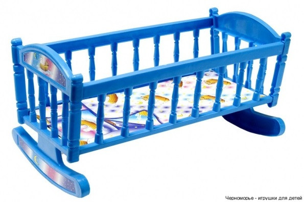 Кроватка для куклы Барби S0013 качалка   S0013(Blue)