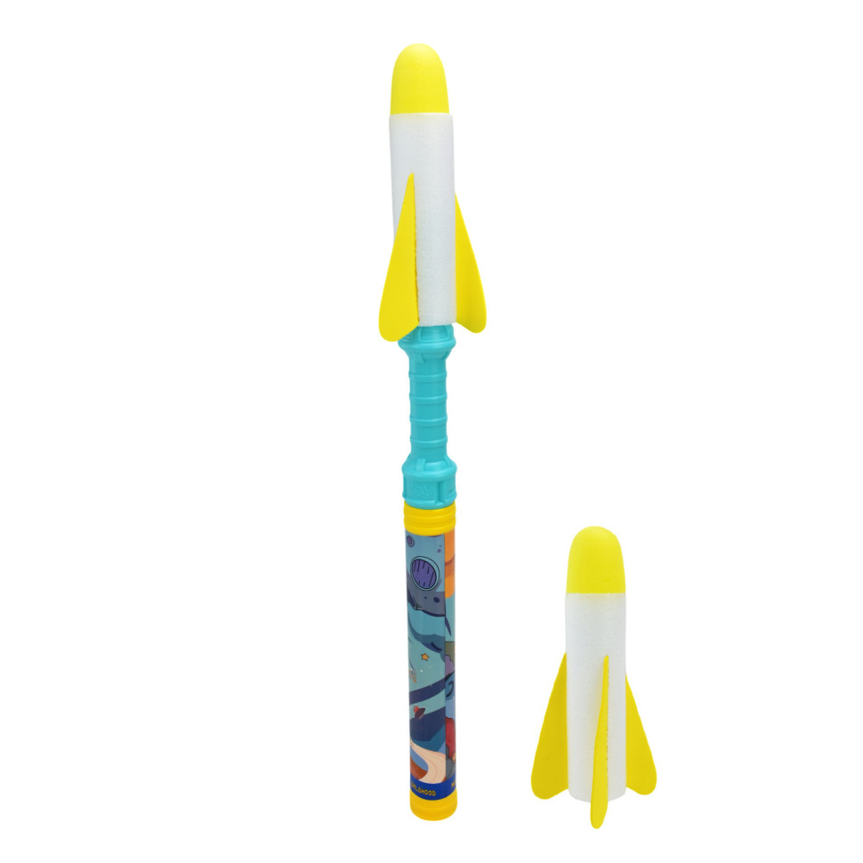 Развлекательная Запускалка с ракетами JZ7904(Turquoise) 61 см, 2 ракеты