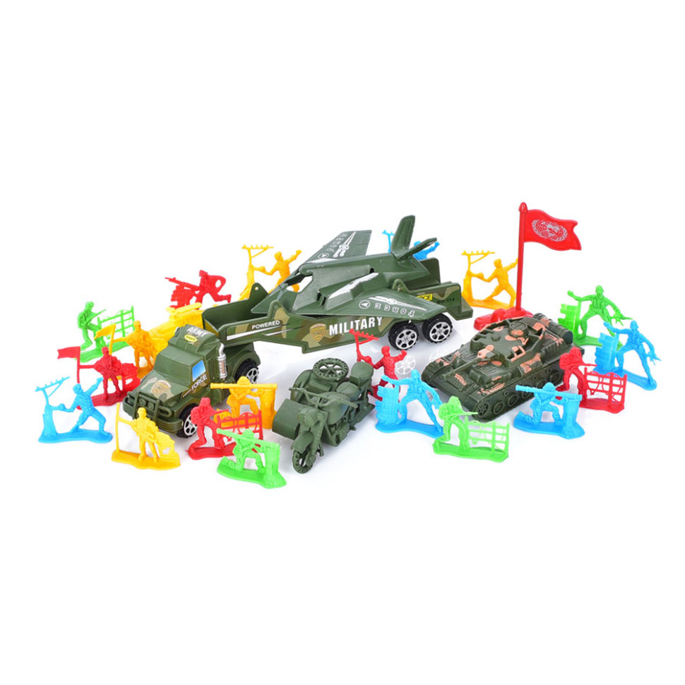 Игровой набор Солдатики Bambi 8899-49-50 с транспортом Вид 1