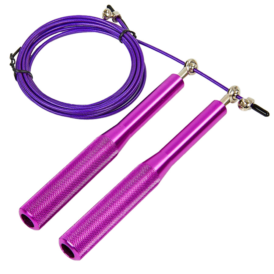 Скоростная регулируемая скакалка MS 3407(Violet) 290 см