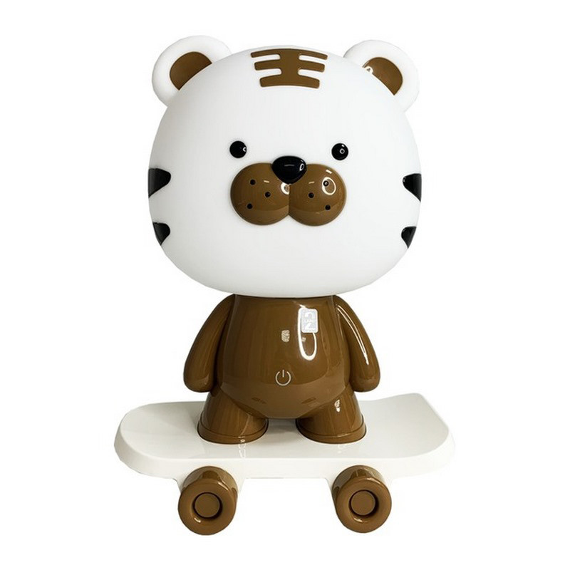 Ночник детский «Тигр на скейте» MGZ-1408(Brown) сетевой, питание от USB