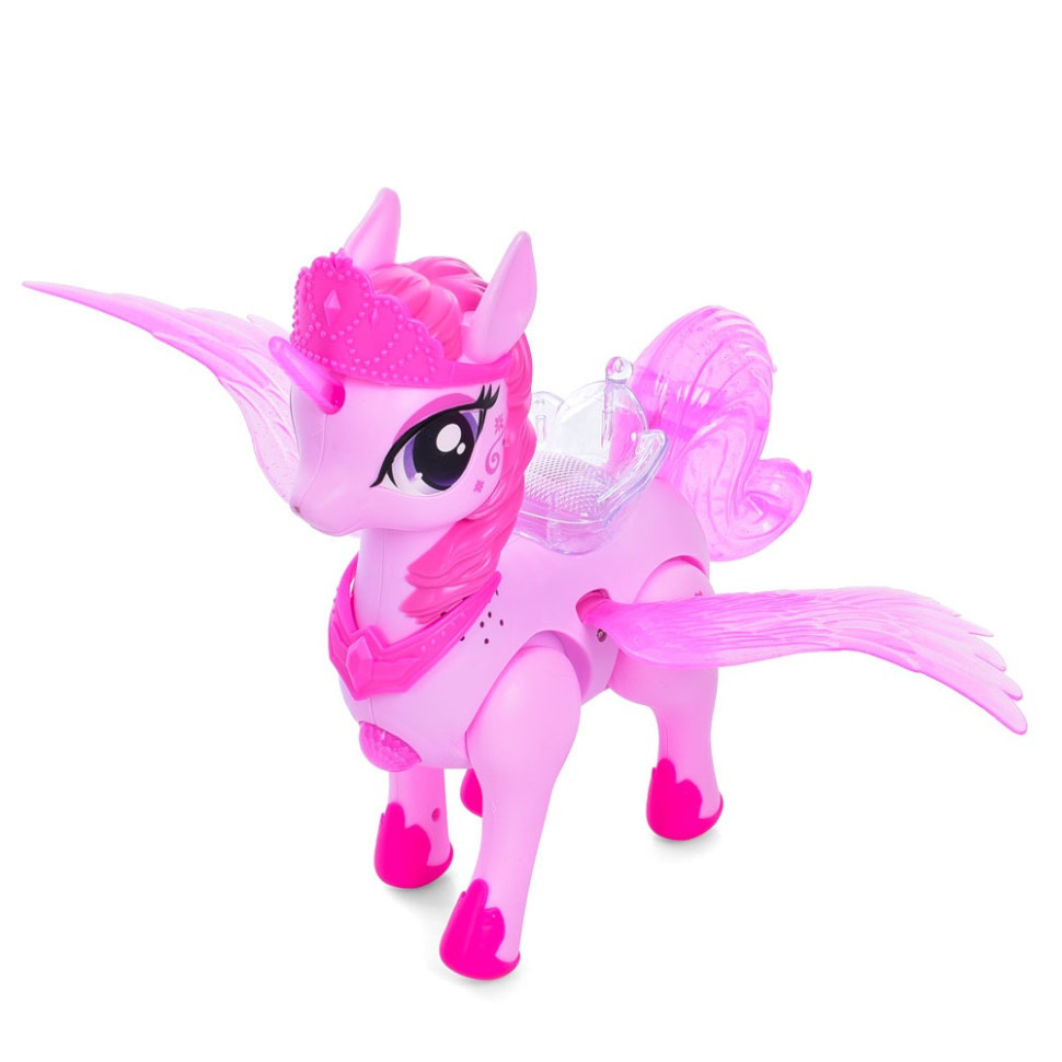 УЦЕНКА!!! Интерактивная игрушка "Единорог" Bambi HJ708(Pink)-UC музыка, свет