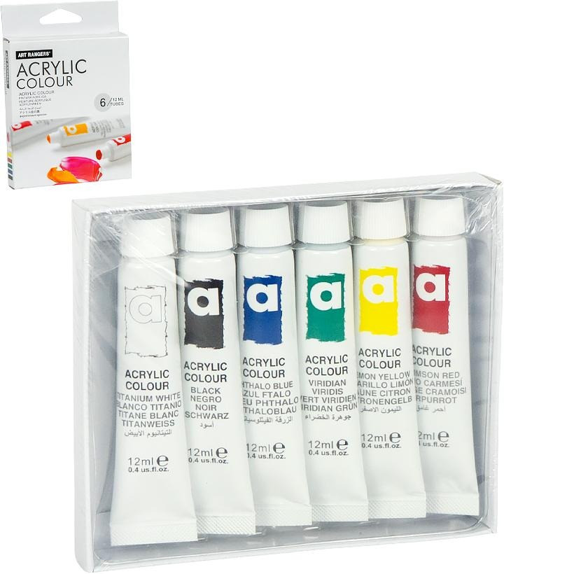 Набор акриловых красок "Art Ranger Acryliс" PA31.06012A 12 мл 6 цветов 