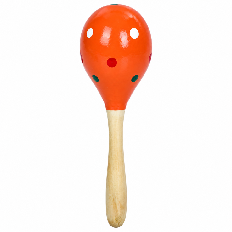 Деревянная детская игрушка "Маракас" MD 0029(Orange) 20х6х6 см