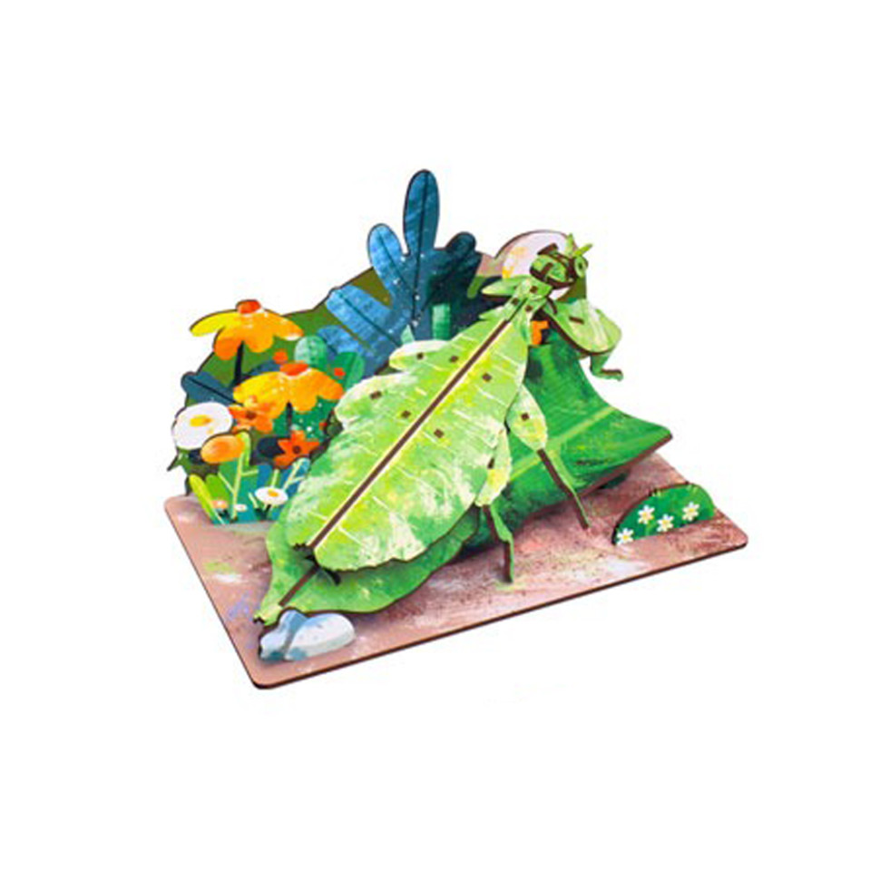 Деревянный пазл 3D "Phylliidae" 68038W 58 деталей 