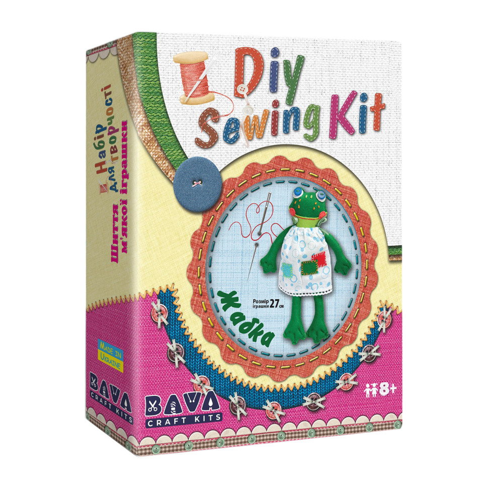 Детский набор для творчества "Жабка" MI-003 шитье мягкой игрушки