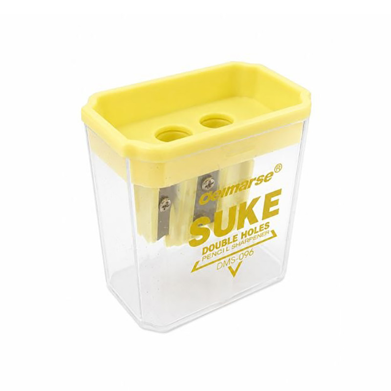 Двойная точилка для карандашей с контейнером DMS-096(Yellow)
