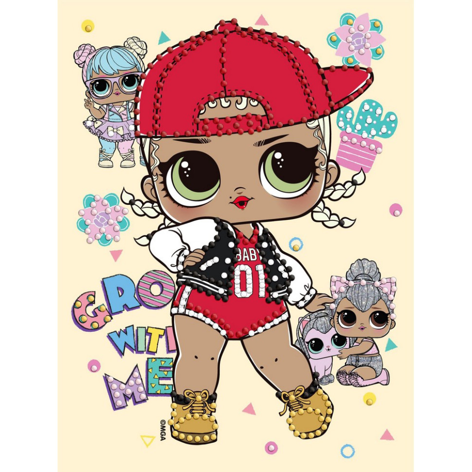 Алмазная мозаика "L.O.L. Surprise! SWAG" AML1196, 15x20 см