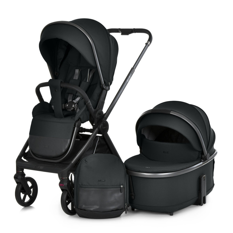 Коляска универсальная 2 в 1 ELLE ME 1221 Black