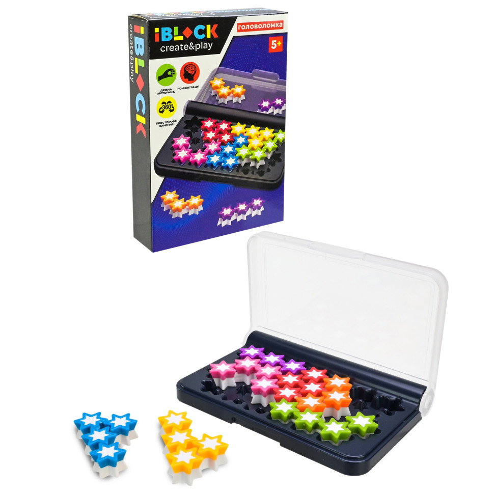 Головоломка серии "Create and Play" PL-724-115 развитие логики 120 вариантов сборки