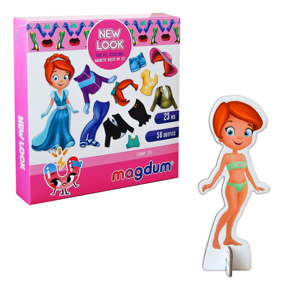 Набор магнитов Magdum "Кукла с одеждой New look" ML4031-14 EN